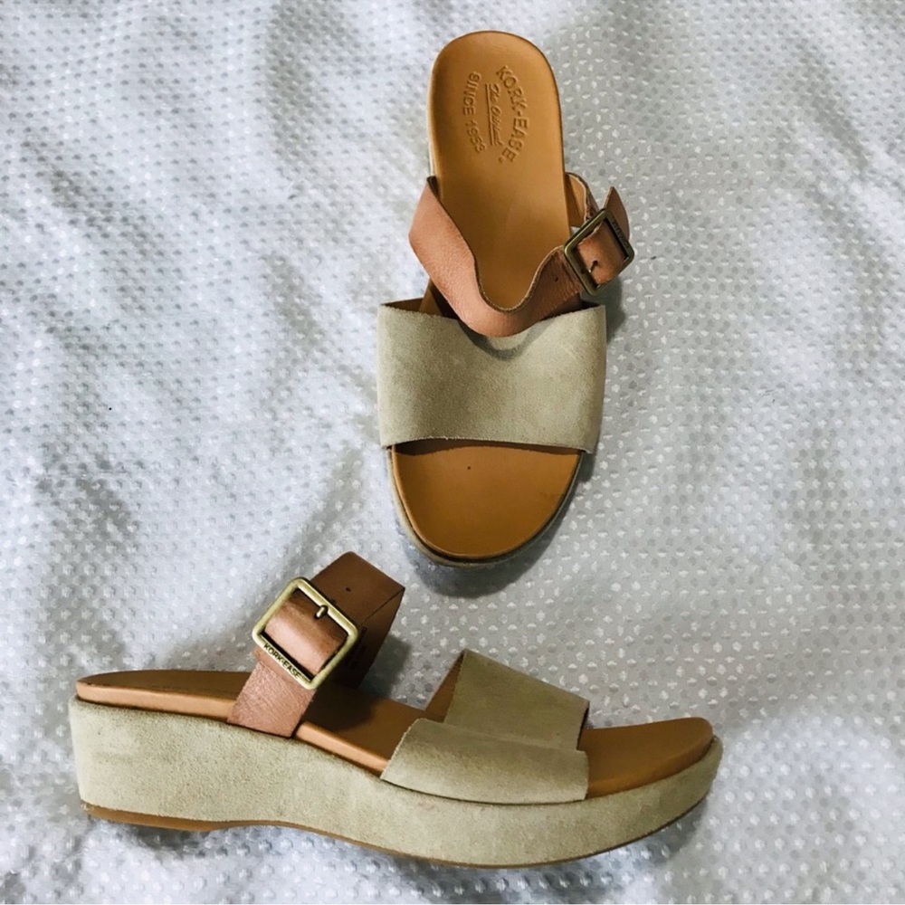 Kork-Ease  Beige and Tan Women's Sandals‎